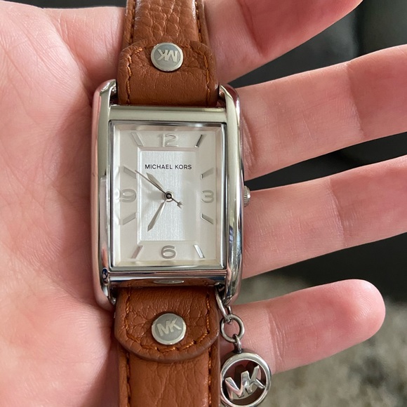 Michael Kors Accessories - MK tan leather watch